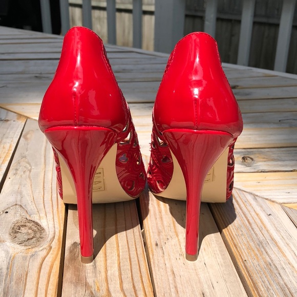 Shoe Dazzle Love Peep-Toe Heels - Picture 3 of 5